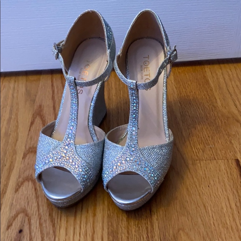 Silver High Heels